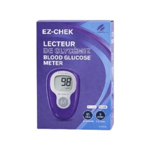 EZ-CHEK GLUCOMETER MODEL G-425-3 Machine+10 Strips+10 Lacets+10 Alcohol Swaps